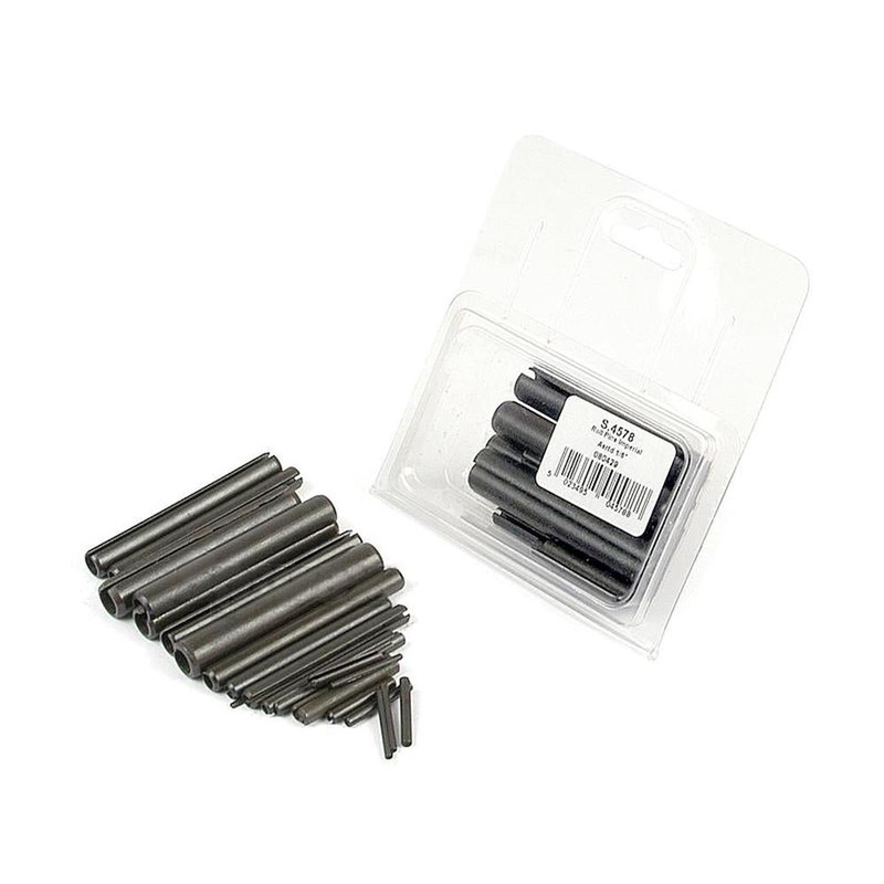 S.4578 Roll Pins - 1/16'' - 1/2'', 24 pcs. (Din: 1481) Agripak.
