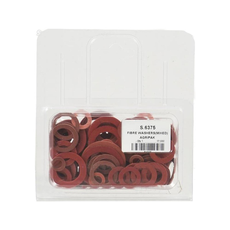 S.6375 Vulcanised Fibre Washer, ID: 1/4 - 1'', OD: 7/16 - 1 3/8''