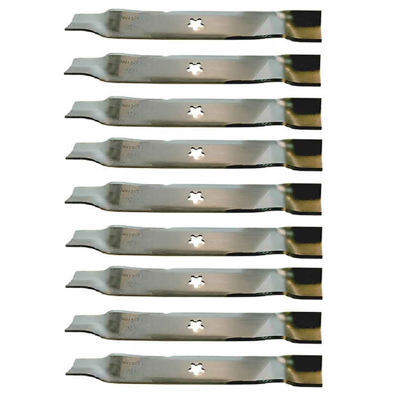 9 High Lift Blades 46" Deck Fits Craftsman Fits Husqvarna 157033 176084 170698