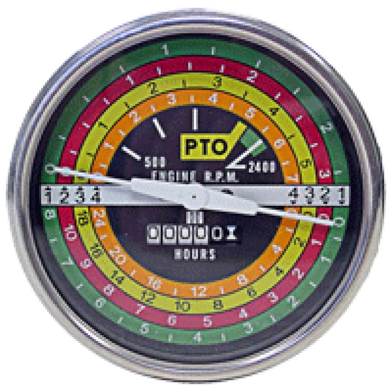 Tachometer Gauge - White Face - MPH Fits International 706 756 806 766 103151A1