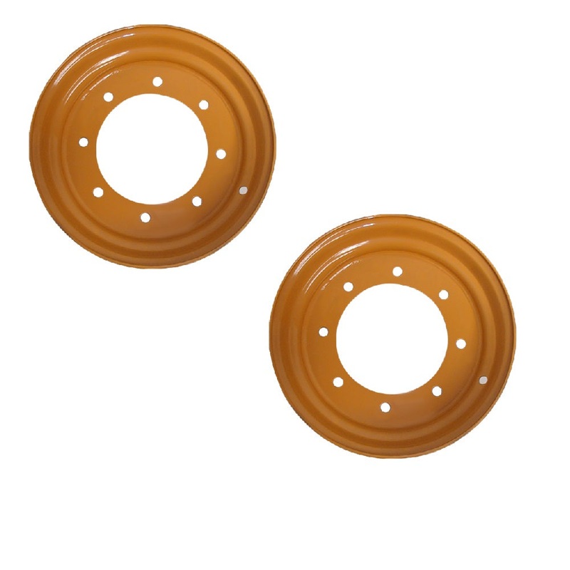 (2) Front Rims 9.75" x 16.5" Fits Case Backhoe Loader 480E 480E LL 480F 480F LL