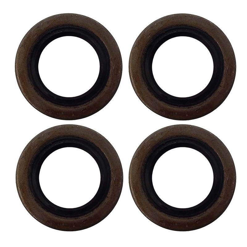 (4) Trailer Hub Wheel Double Lip Grease Seal E-Z Lube Axle 1.249" ID X 1.983" OD