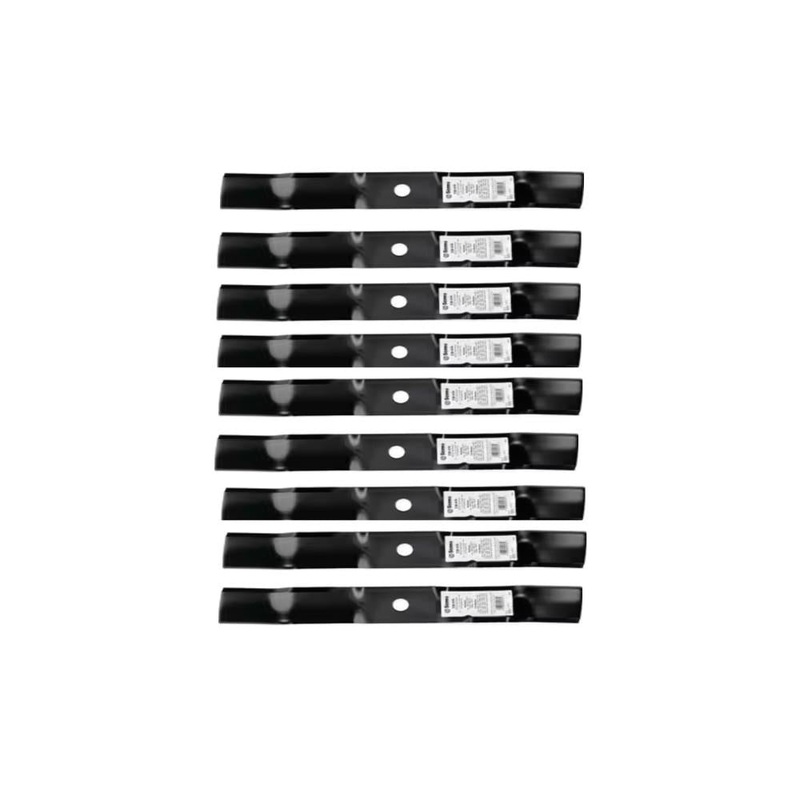 Nine (9) 54" Aftermarket Mulching Blades M145516 Fits John Deere X520 Z435