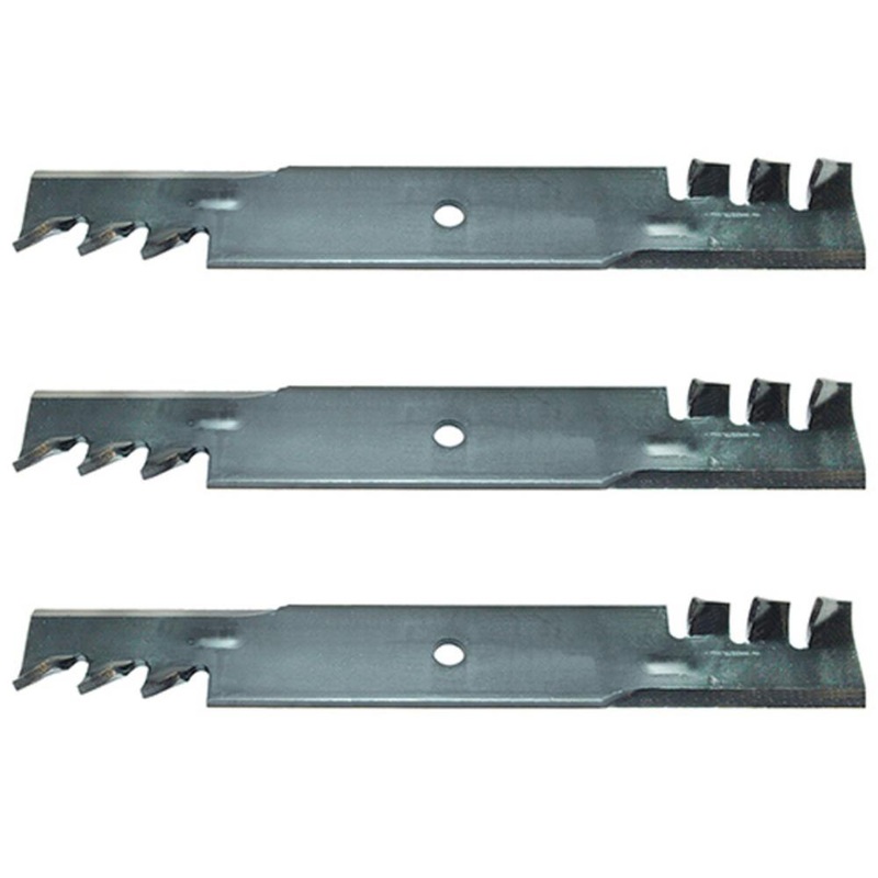 Set of 3 48" mulching mower blades to fit Lesco Scag Snapper Great Dane Encore