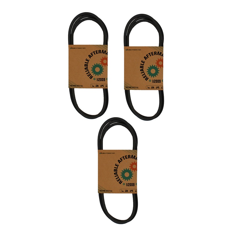 (3) 95" Mower V Belt Industrial 4L950 A93 (1/2" x 95")