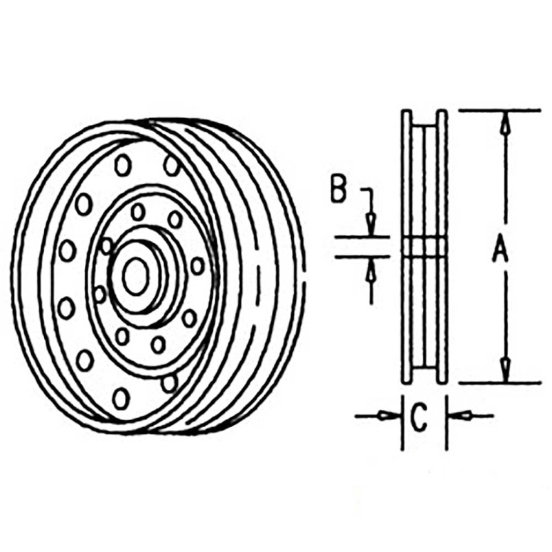 TP-AP24354 Belt Idler Pulley Fits New Holland, Fits John Deere TR70,TR75,TR7