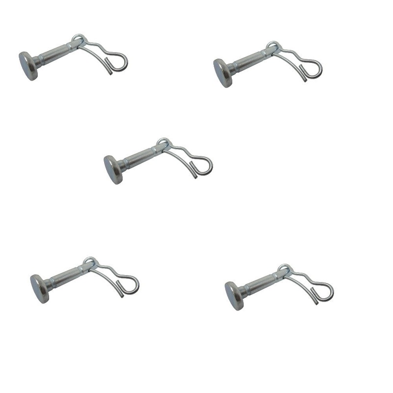 Qty 5: 0.25" x 1.5" Shear Pins & Hair Pins Fits Bolens Replaces STW60-0042_x5