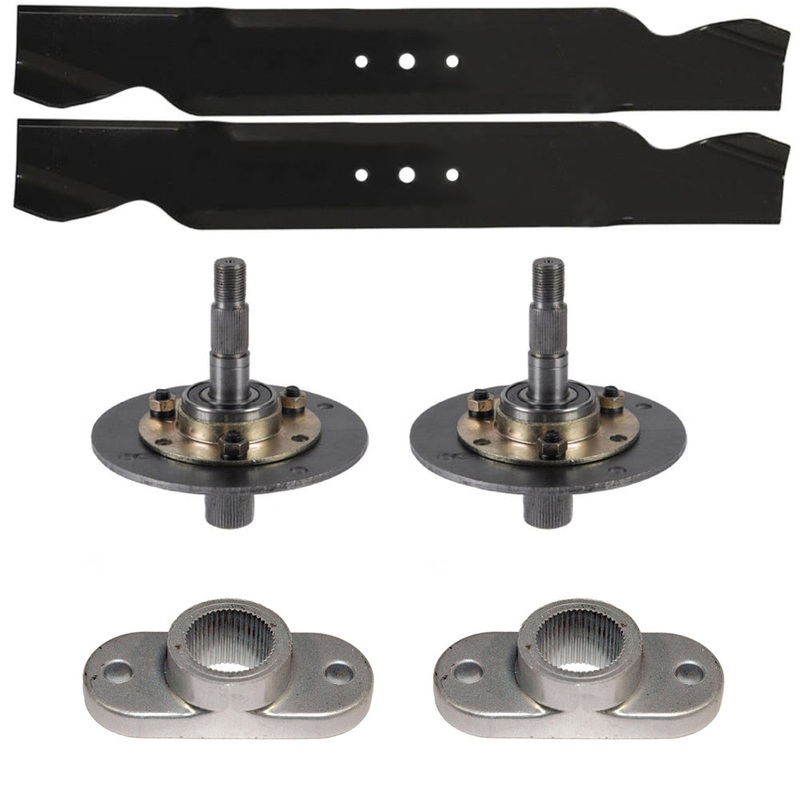 Blades Spindles & Blade Adaptors Mower Deck Kit fits MTD Models w/ 42" Cut