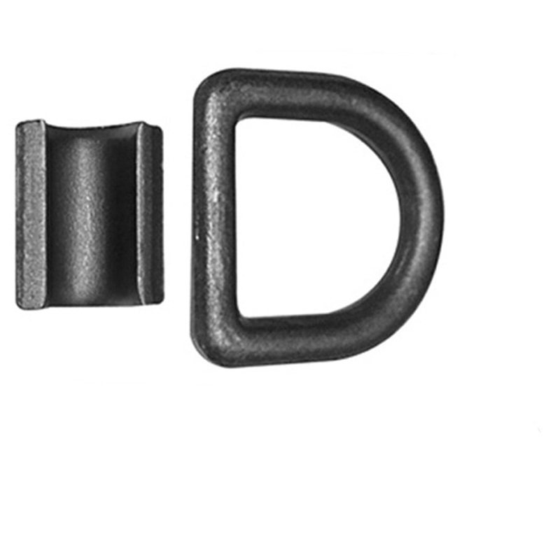 DR050-Z-BLK Qty 10: 1/2" Bolt-on D-Ring (Black) Fits Universal Products