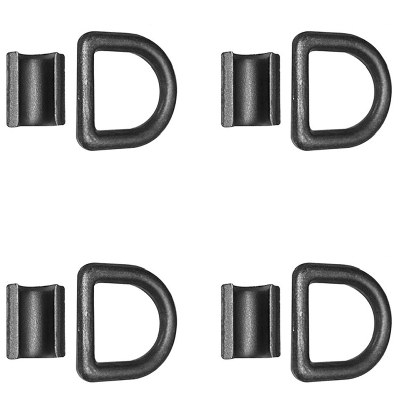 Four (4) Pack of 1/2" Bolt-on D-Ring (Black) Fits Universal Products DR050-Z-BLK