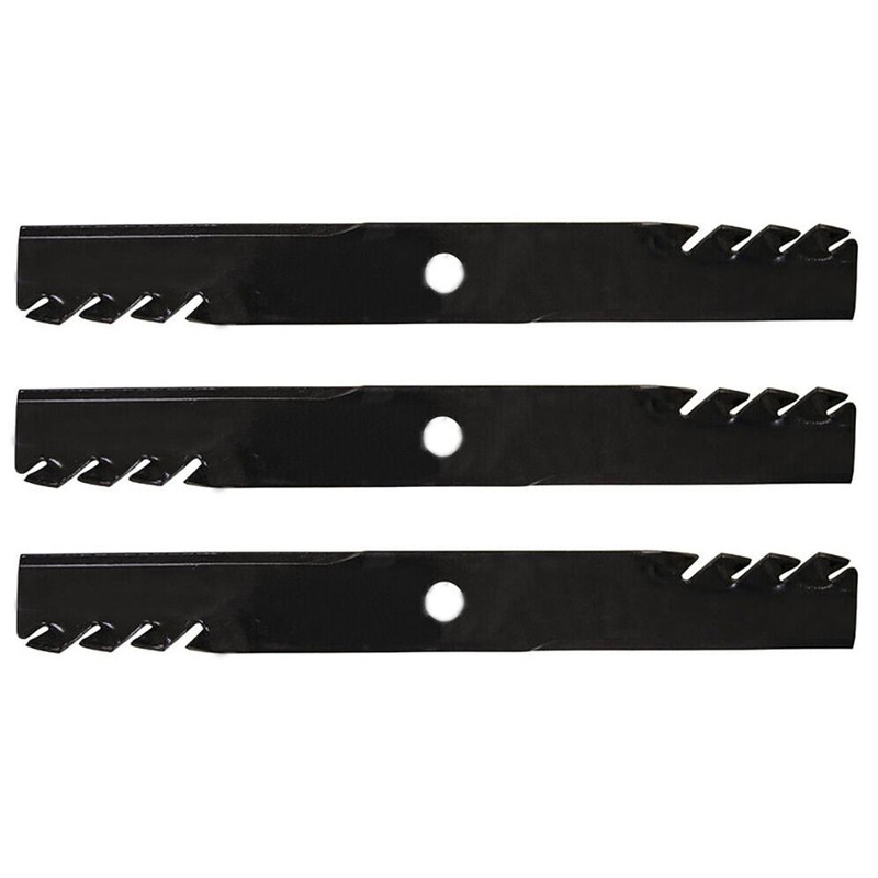 Set of 3 Mower Mulching Blades 54" Fits John Deere M136195 M144652