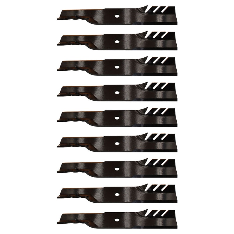 396-738 Pack of 9 Mulching Blades 17-3/16" Fits John Deere