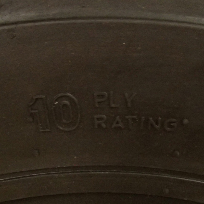 10 Ply 10x16.5 Heavy Duty Skid Steer Tire w/Rim Guard