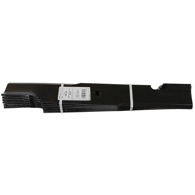 340-158-6 Notched Air-Lift Blade Shop Pack - Fits Exmark; Fits Gravely