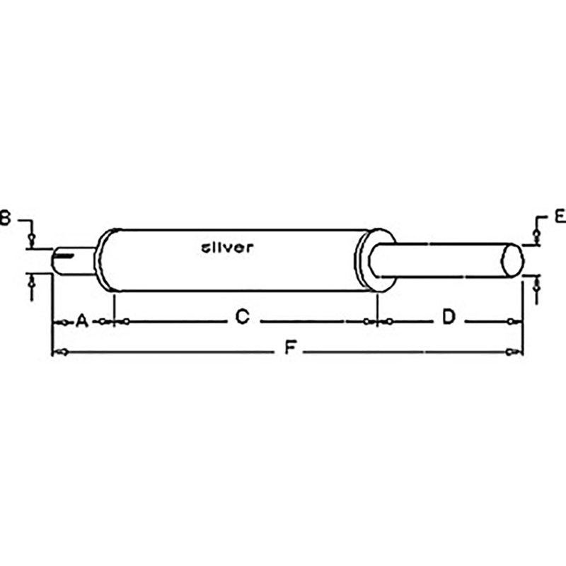 FD2010 New Muffler Fits Ford New Holland Tractor 2N 8N 9N 34" Long 1.5
