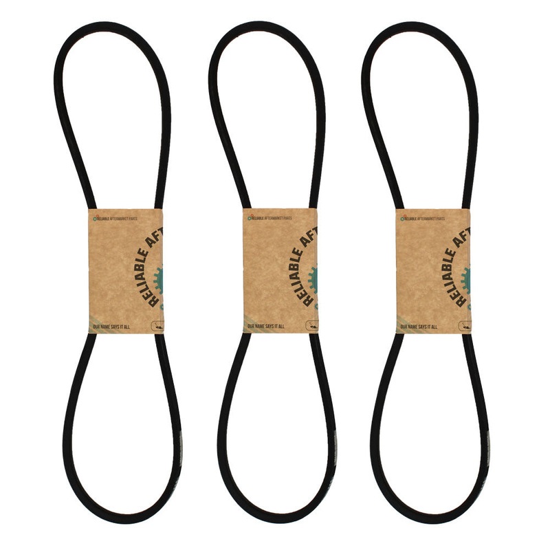 Qty 3: Fractional V-Belt Fits Lawn-Boy Replaces 606250
