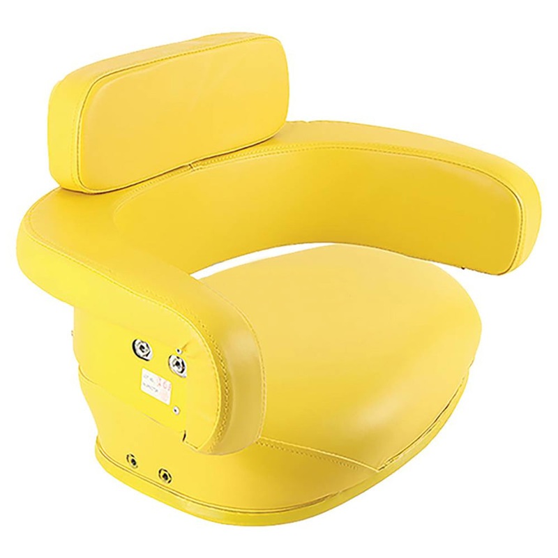 Seat Cushion Set - 3-Pieces Vinyl Yellow without Brackets