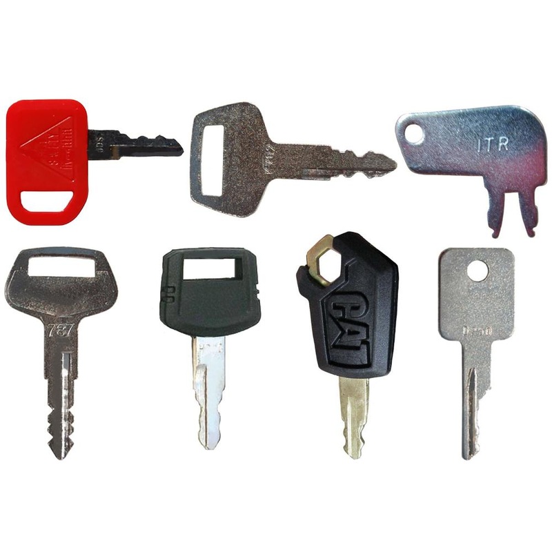 5P-8500 7 Pc. Heavy Equipment Key Set Fits Caterpillar