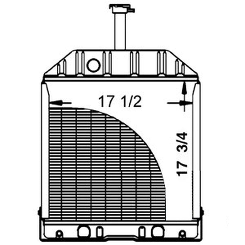 Radiator with Oil Cooler Fits Ford/New Holland Replaces 83918860
