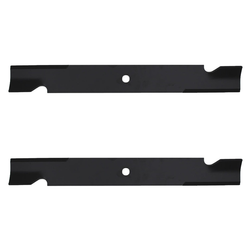 Qty 2: Notched High-Lift Mower Blade Fits Gravely Replaces 025124