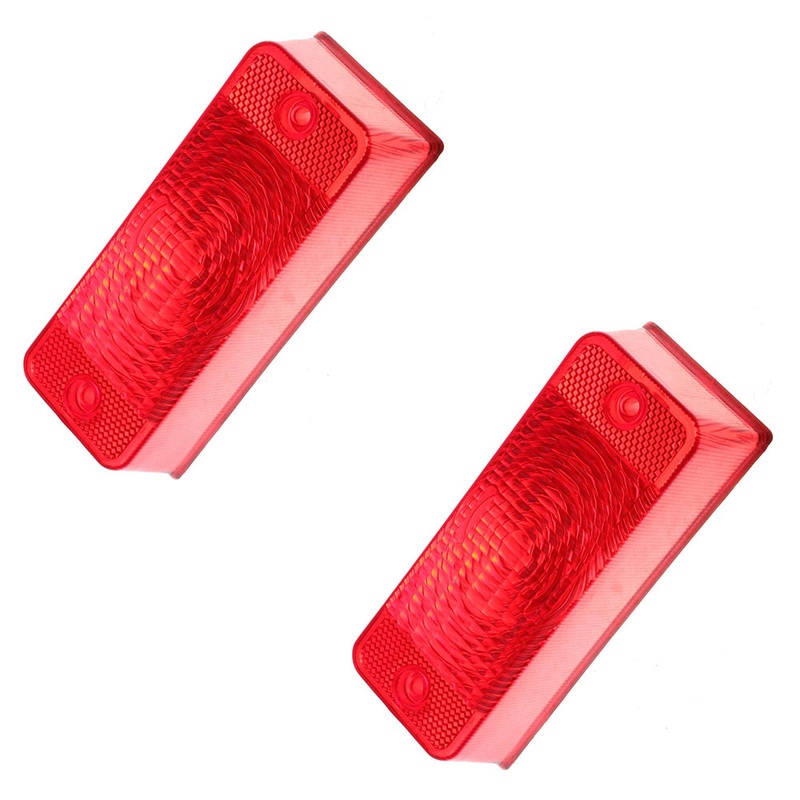 Qty 2: Red Lens Fits Bobcat Replaces 6672276