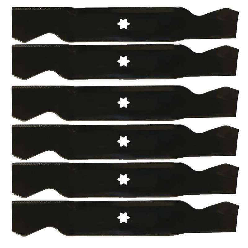 Qty 6: Mower Blade Fits White Replaces 742-0610