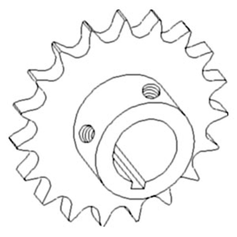 AH128075 Combine Unloader Lower Counter Shaft Drive Sprocket Fits John Deere