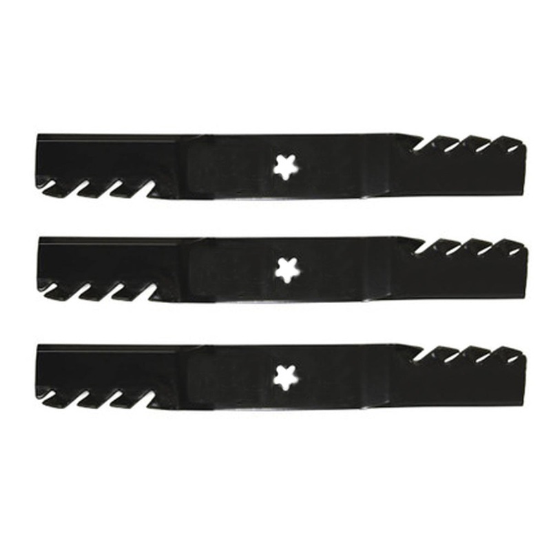 Qty 3: Toothed Mulching Blade Fits Poulan Replaces 532187254