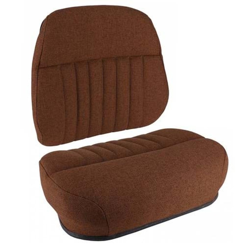 S118583 Cushion Set, Brown Fabric, Deluxe Style - (2 pc.) Fits International