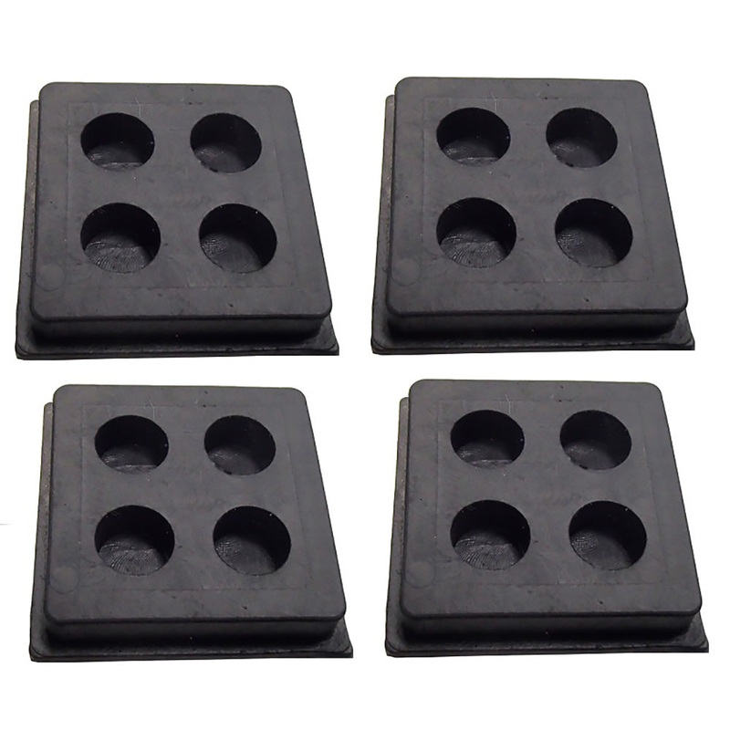 BLACKPAD2X2X3/4 Qty 4: Anti-Vibration Pad (2x2x3/4) Fits Universal Products