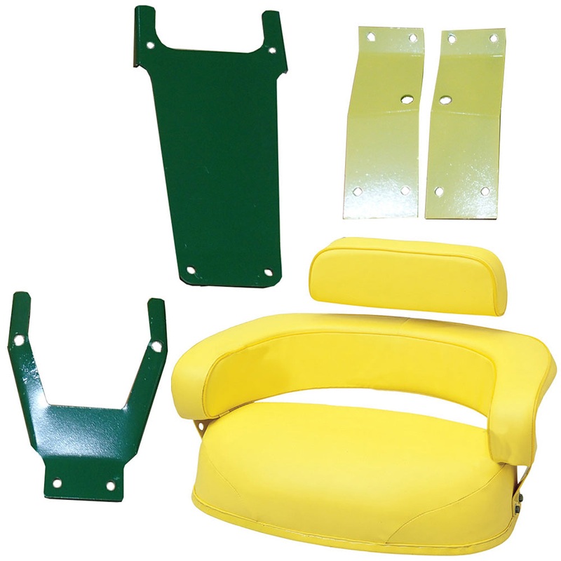 Seat Cushion Set w/ Bracket Fits John Deere Replaces AR59680