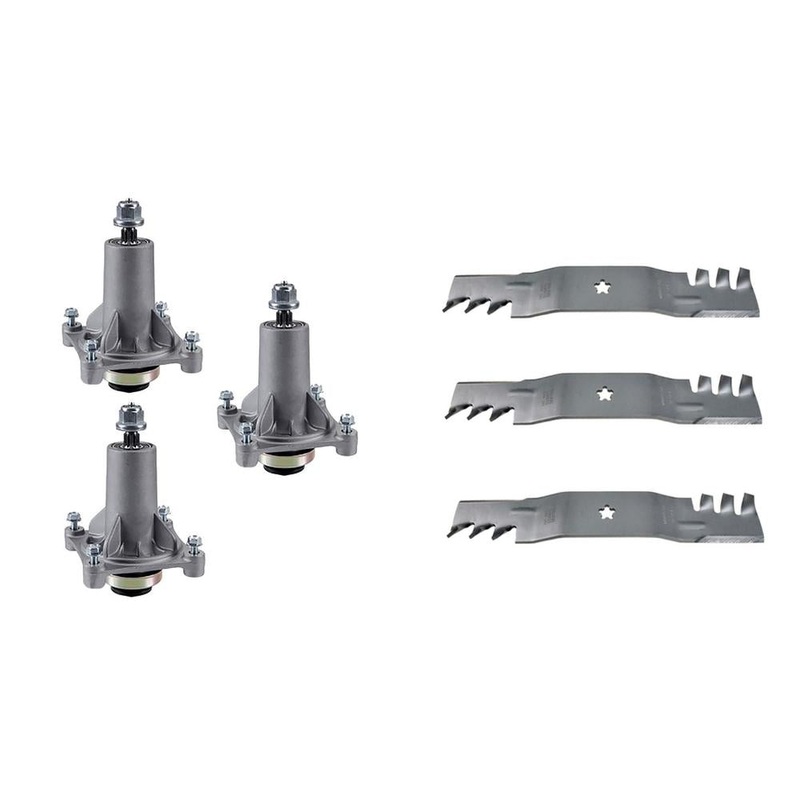 Spindles & Blade Kit for 54" Deck Fits AYP Replaces 187254