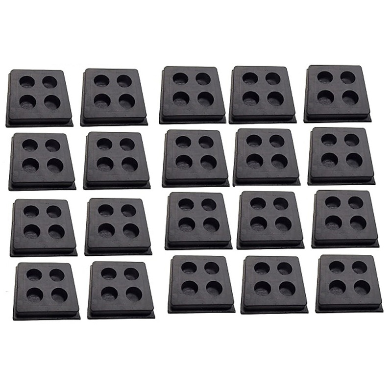 BLACKPAD2X2X3/4 Qty 20: Anti-Vibration Pad (2x2x3/4) Fits Universal Products