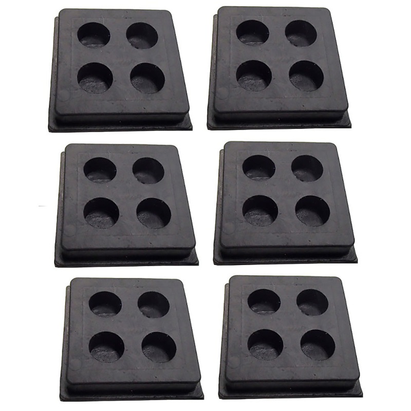 BLACKPAD2X2X3/4 Qty 6: Anti-Vibration Pad (2x2x3/4) Fits Universal Products
