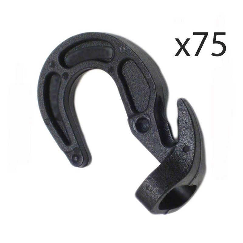 Qty 75: Shock Cord Hook Fits Universal Products Replaces TSCHK
