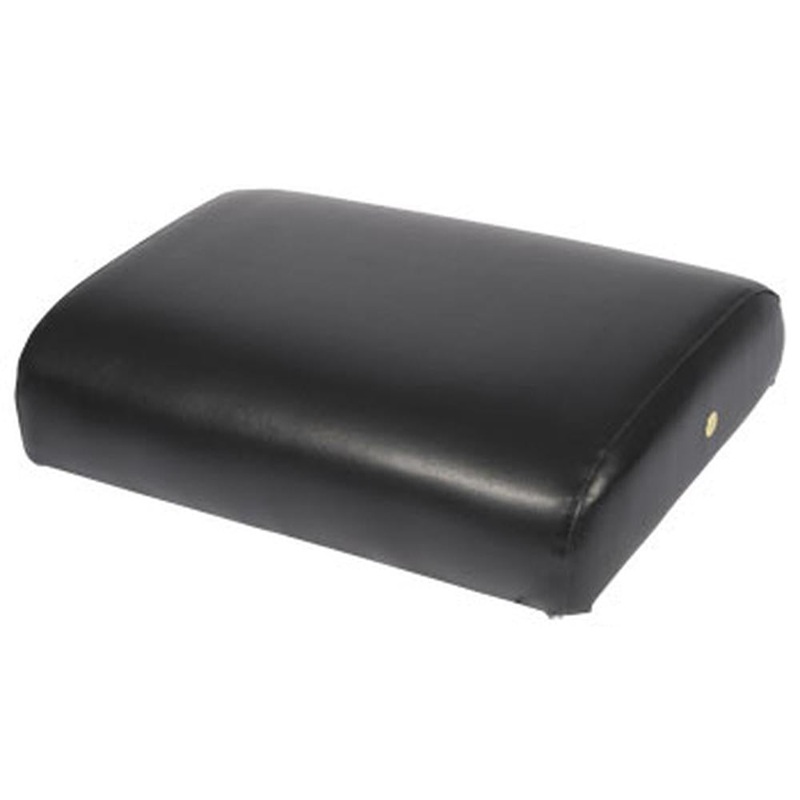 Seat Cushion - Wood Backed Vinyl Black Fits John Deere 620 630 720 730 820 830