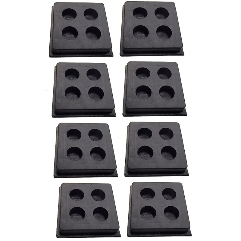 BLACKPAD2X2X3/4 Qty 8: Anti-Vibration Pad (2x2x3/4) Fits Universal Products