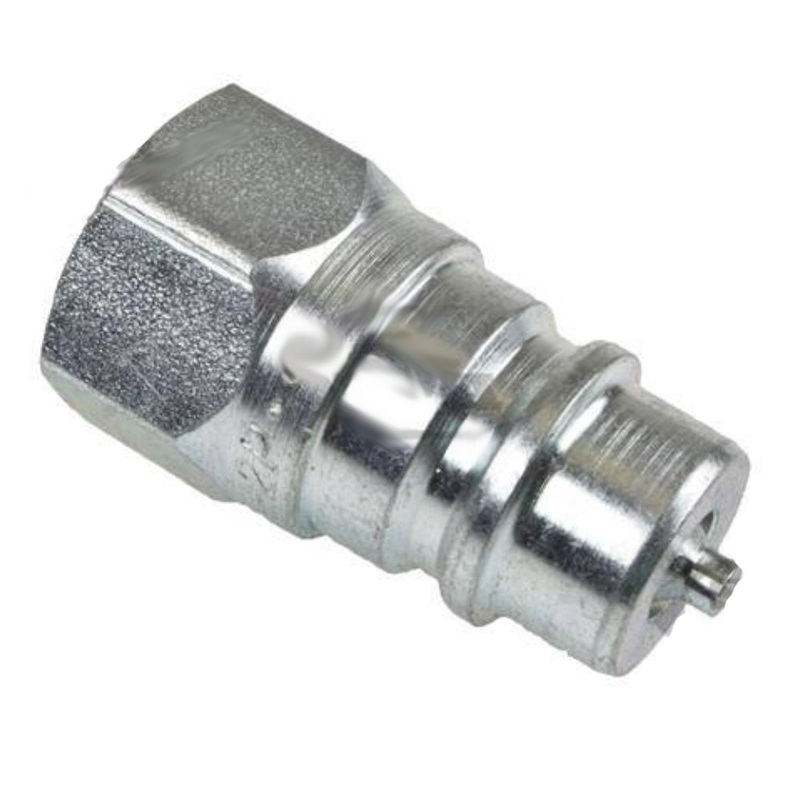 Parker 1/4"-18 Steel Hydraulic Coupler Nipple w/ 1/4" Body Size 4010-2P Farmer