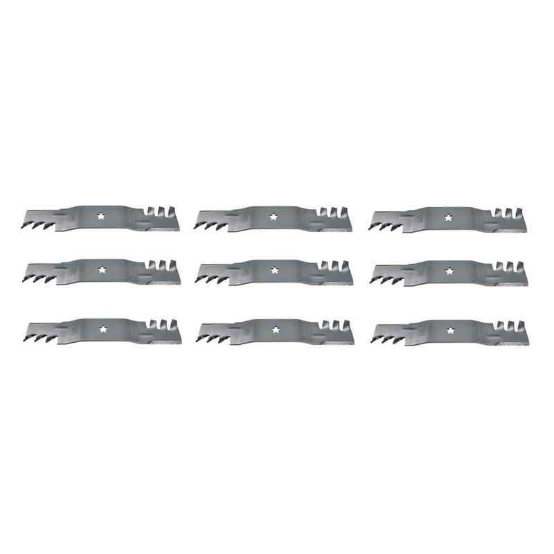Qty 9: Toothed Mulching Blade Fits Poulan Replaces 532187254