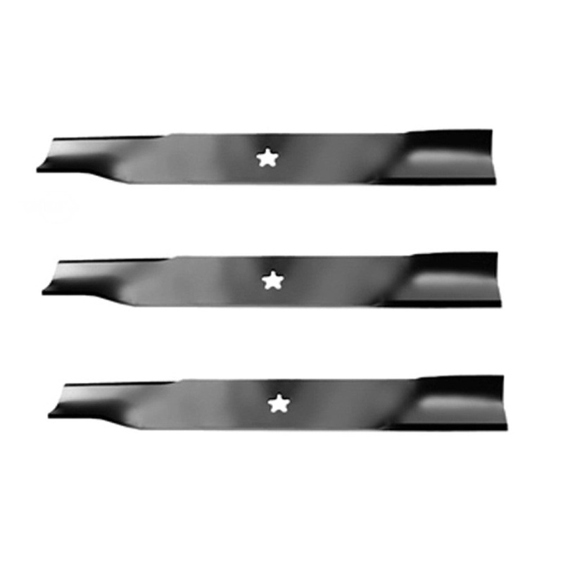 Set of 3 Copperhead 16 1/4" x 5 Point Star Mulcher Blades Fits Husqvarna