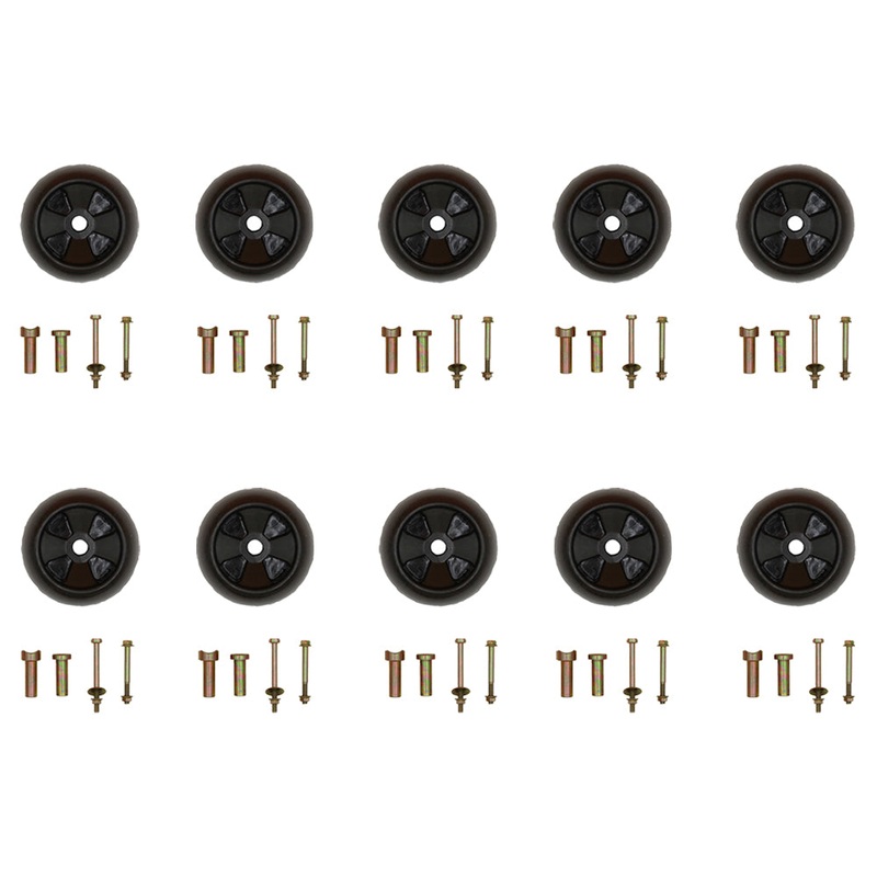 (Pack of 10) Deck Wheel Kit Fits John Deere AM116299, AM133602, M111489, M125172