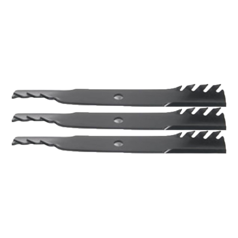 Qty 3: Toothed Mulching Blade Fits John Deere Replaces 302-622