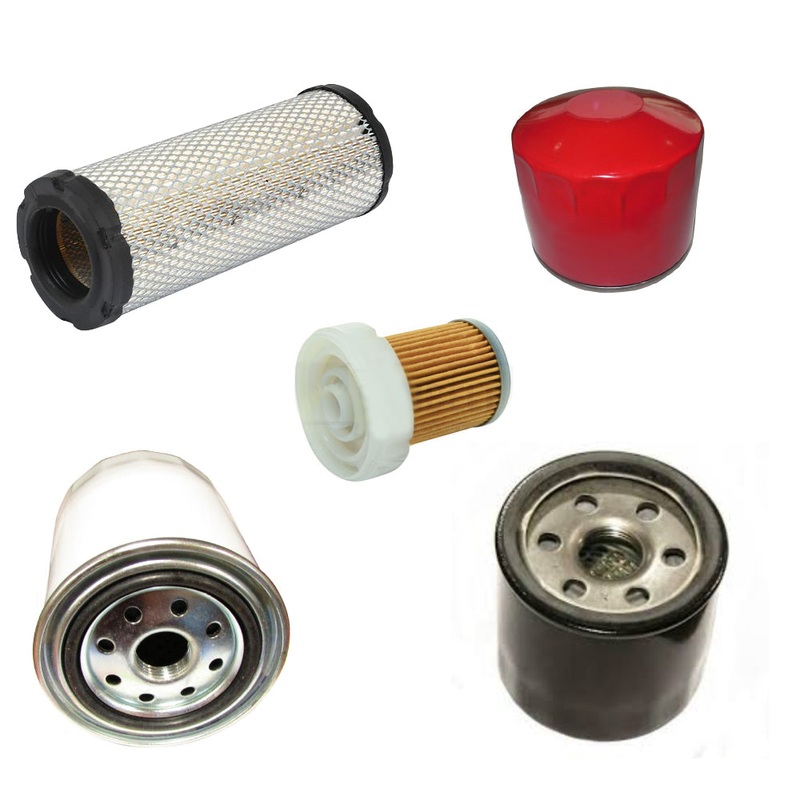 5 Pc. Filter Kit Fits Kubota Replaces 11013-7020