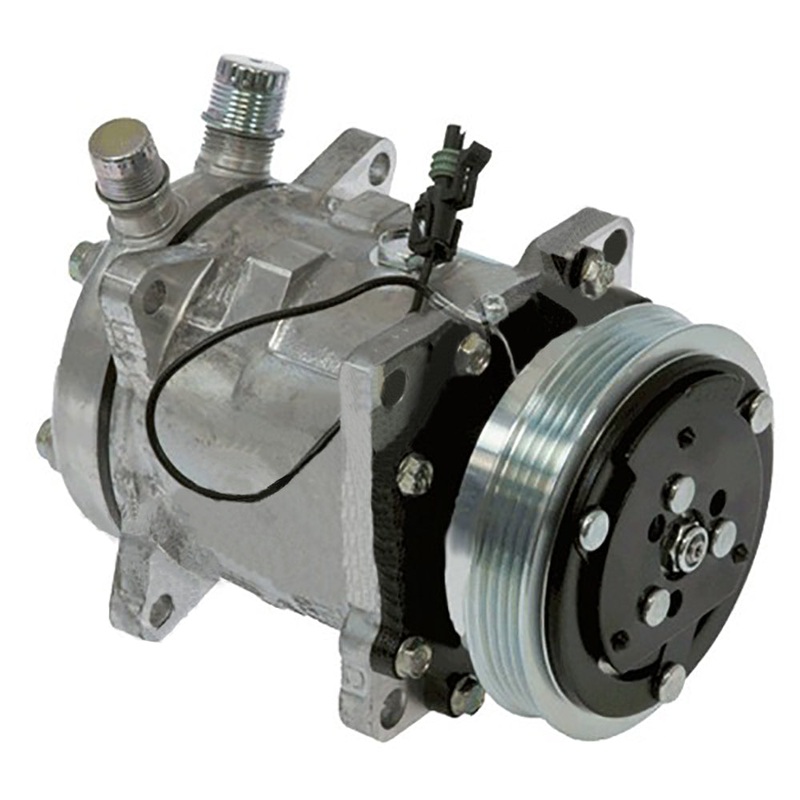 87649991 Compressor Sanden SD5H11 Style Fits Case 420 ++ Skid Steer Loaders