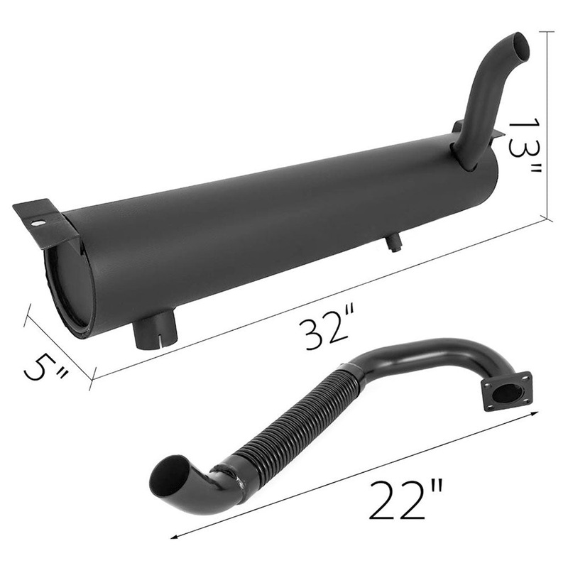Muffler & Pipe Fits Bobcat Replaces 6671667