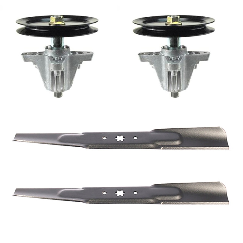 46" Mower Blades Spindle Kit Fits Cub Cadet LTX1045 LTX1046 LTX1046M LTX1046VT