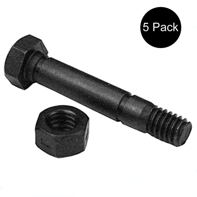 5 Pack Shear Pin Bolt & Nut Set Fits Ariens Snow Blower 52100100