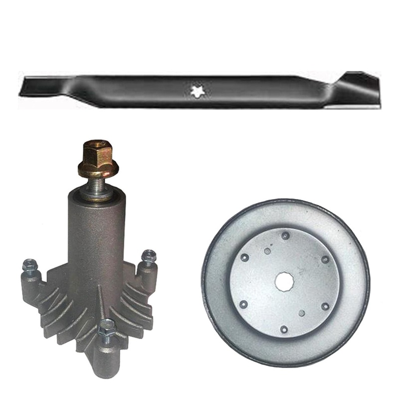 Spindle, Blade, Pulley Kit Fits Sears Replaces 128285