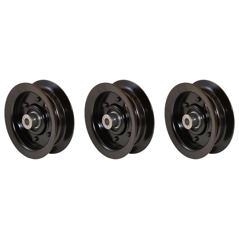 (Pack of 3) Flat Idler Pulleys Fits Toro 106-2175, 1062175, 132-9420, 1329420