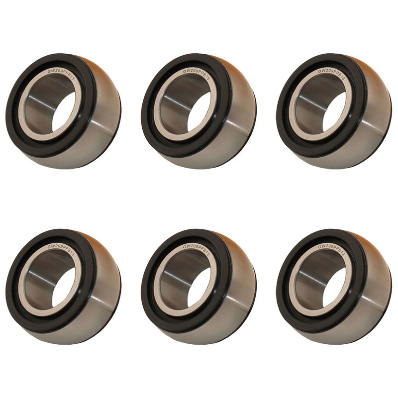 Qty 6: Round Bore Heavy Disc Bearing Fits John Deere Replaces AA28184